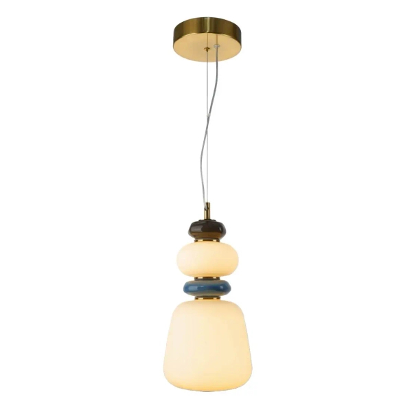 Ceramiczna lampa wisząca Evans PND-94981V-3C-GD LED 12W 3000K złota