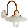 Retro lampa ścienna Romer 30276/01/38 metalowa hol beżowa brązowa