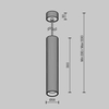 Ścienna lampa Calipso P106PL-01-GU10-BS metalowa tubka mosiądz