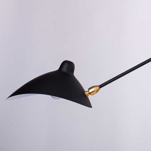 Ścienna lampa na wysięgniku Crane ST-W8702 Step do czytania czarna