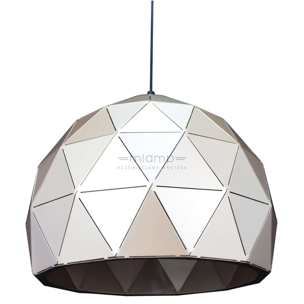 LAMPA wisząca HARLEY MDM-3471-1 W Italux metalowa OPRAWA zwis geometryczny kopuła biała