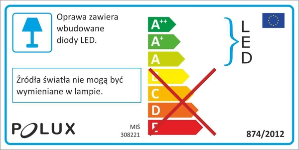 Stojąca lampa MIŚ LED 308221 do pokoju dziecięcego LED 2,5W animals biała