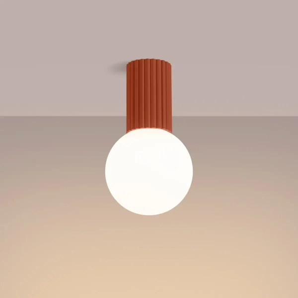 Sufitowa lampa kulista HALO SL.1728 do łazienki IP44 biały terakota