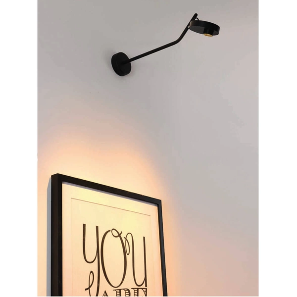 Metalowy kinkiet na ścianę ISEO AZ5632 Azzardo LED 9W 3000K okrągła czarny