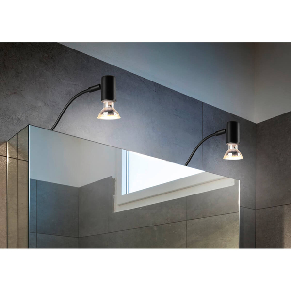 Lampa ścienna do łazienki VESNOW DL132283400 metalowa IP44 czarna