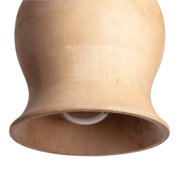 Wisząca lampa nad wyspę Fagioli ABR-LWMAN2 rustykalna drewniana