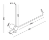 Designerski kinkiet Wand 646901125 Elkim LED 12W 3000K złoty biały
