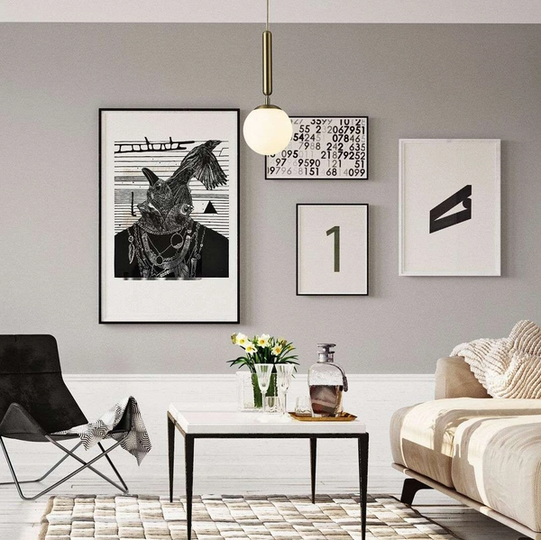 Modernistyczna LAMPA wisząca DIVINA 5352 Rabalux szklana OPRAWA kula ZWIS ball złota biała