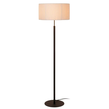 Podłogowa lampa z abażurem FOLD 21739/81/31 do salonu biały czarny