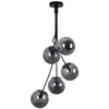 Loftowa lampa wisząca Glory 3508 przydymione molekuły kule nad łóżko
