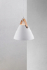 Lampa wisząca Strap 84303001 Nordlux metal skóra biała