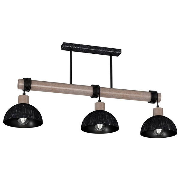 Hygge lampa wisząca ERIK MLP7640 Milagro kopuły na belce czarne