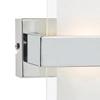Szklana lampa ścienna Apt APT0750 LED 6W 3000K chrom przezroczysty