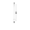 Ogrodowa stojąca lampa TRANDOR LE75139 LED 4W 3000K IP65 czarny