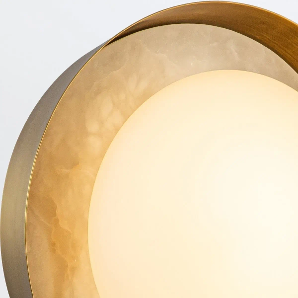 Lampa ścienna Alonso QN-ALONSO2-VBS-AR LED 7W 2825K biały mosiądz