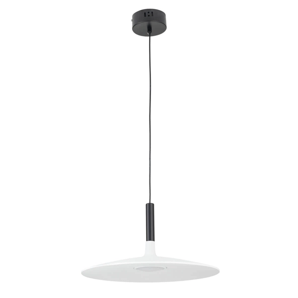 Wisząca lampa talerz Hank ST-10229P white LED 7W 3000K metalowa biała czarna