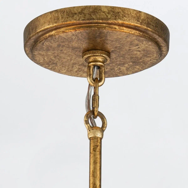 Lampa wisząca ring Kristy KRISTY5-DG-OPAL tubki na łańcuchu złota