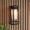 Elewacyjna lampa tuba Braden 96916 IP44 czarny biały