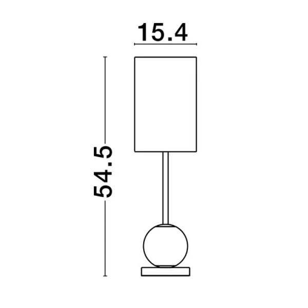 Nocna lampa tuba BRILLE LE42694 LED 13W złoty biały przezroczysty