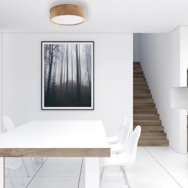 Zewnętrzna lampa sufitowa 5907623600011 IP54 drewniana dąb