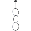 Pierścieniowy zwis Coco ST-10339P/3H Step LED 43W 3000K koła czarne