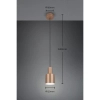 Różowa lampa wisząca Agudo 319400165 tuba z regulacją 1x10W E27