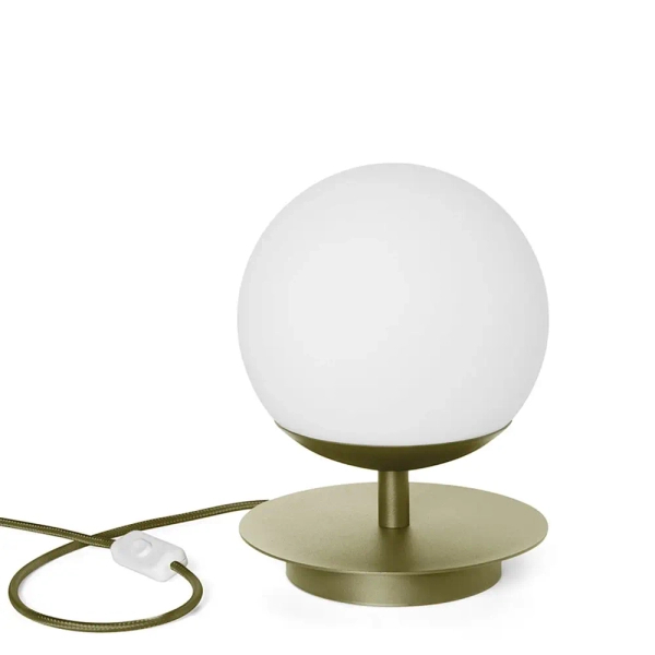Okrągła lampa biurowa PLAAT ST PLS11414P1 metalowa oliwkowa