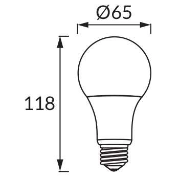 Żarówka LED ERSTE 03060 Ideus E27 A65 14W 1250lm 230V biała zimna