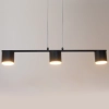 Loftowa wisząca lampa Mila 3 41362 do salonu zwis tubki grafitowy