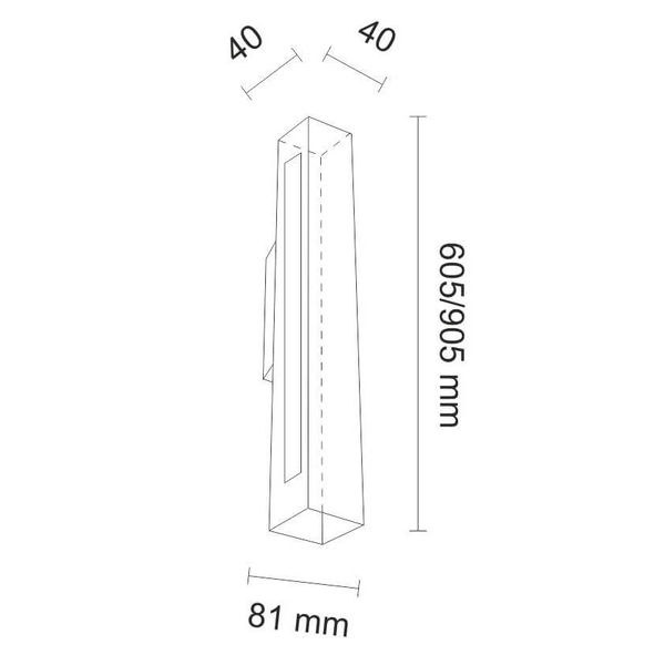 Kinkiet LAMPA ścienna OTARU 8642 Shilo prostokątna OPRAWA metalowa LISTWA do łazienki LED 19,2W 4000K IP44 biała