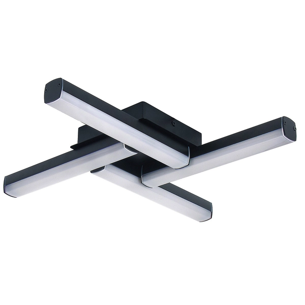 Nowoczesna lampa sufitowa Evan LED 18W 4000K do łazienki czarna