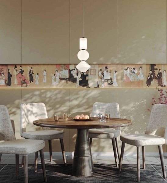 Nowoczesna lampa wisząca Akiko do salonu LED 16W 3000K czarna biała