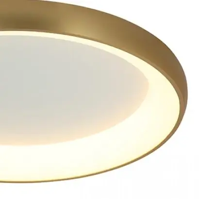 Nasufitowa pierścieniowa lampa 2058 LED 55W 3000K okrągła do sypialni złoty