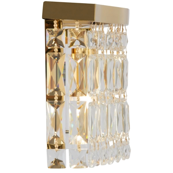 Kinkiet glamour Dune DIA005WL-02G Maytoni kryształowy złoty