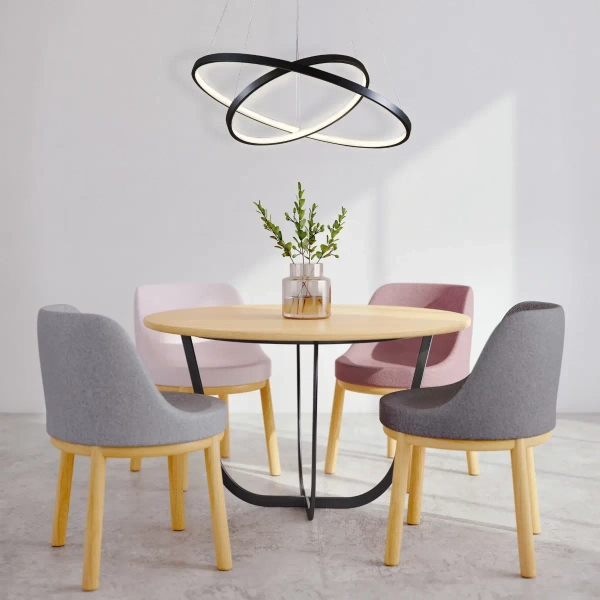 Salonowa lampa wisząca LEA 329172 LED 40W 4000K ringi czarne
