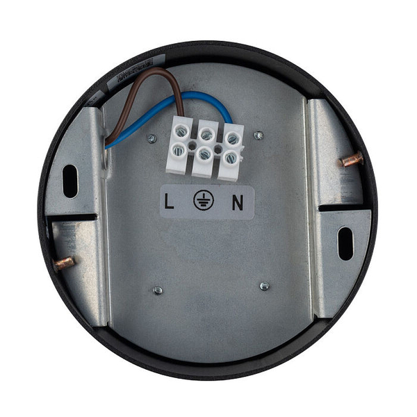 Plafon okrągły FLEA czarny downlight lampa natynkowa do gabinetu