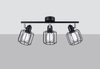 Lampa przysufitowa Beluci SL.1116 Sollux druciana reflektorki czarne
