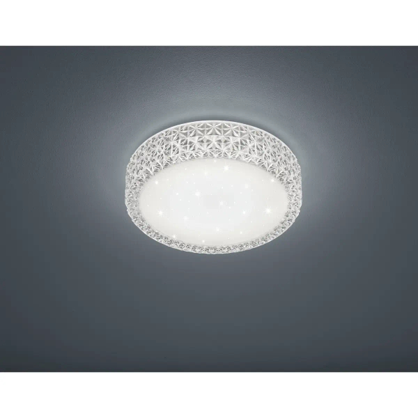 Kryształowy sufitowy plafon Pegasus R62421100 LED 12W 3000K okrągły biały