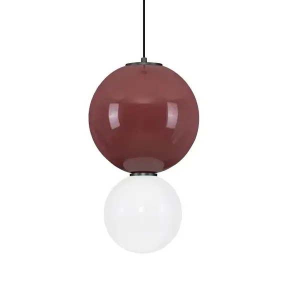 Lampa wisząca kulista do salonu JORELIA LE45247 LED 7W 3000K czerwona biała