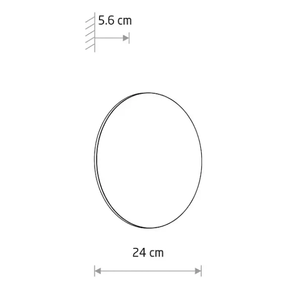 Tarasowy kinkiet ARIA 11570 LED 12W 3000K okrągły IP54 piaskowy