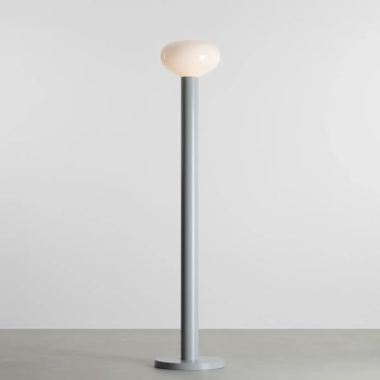 Podłogowa lampa skandynawska Flo Floor Grey 7000A22_M szara