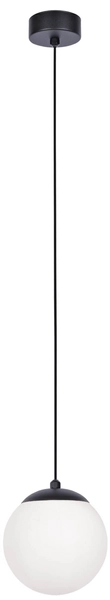 Pojedyncza lampa wisząca Savoy K-4920 biała czarna