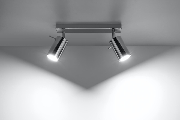LAMPA sufitowa SL.0728 metalowa OPRAWA listwa SPOT ścienne tuby chrom