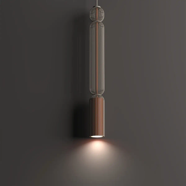 Lampa druciana wisząca CAMELEON SINGLES 12193 beżowa terakota