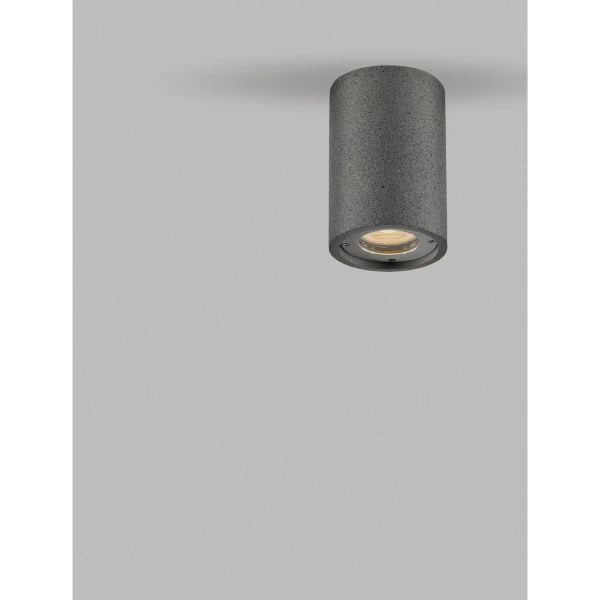Plafon z piaskowca MIRENZO LE75182 na taras tubka IP65 czarny