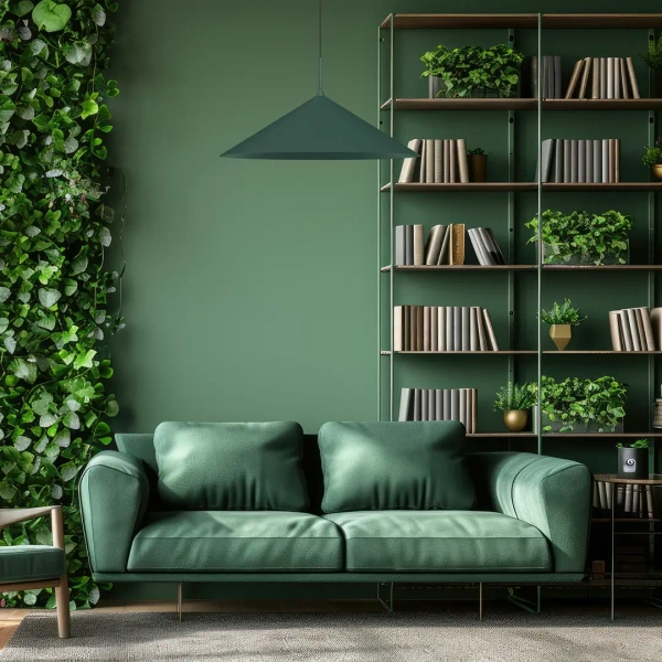 Żyrandol nad stół CAPITAL MLP0949 do jadalni stożek zielony