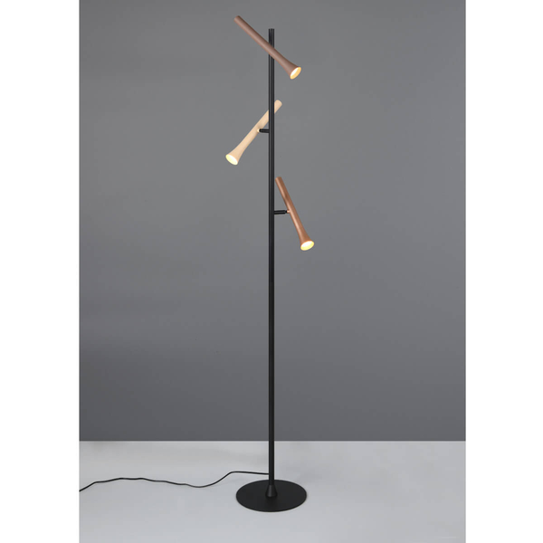 Podłogowa lampa stojąca FIATO 452010317 LED 3W 2300-4000K czarny multikolor