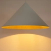 Zwisająca lampa do jadalni VESUVIO 41027 kompozyt stożek biały