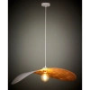 Lampa wisząca kompozyt LEAF miedziana biała 1xE27 do jadalni 41922