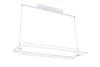 Biała lampa wisząca Viena do salonu LED 70W 3000K frame prostokąt